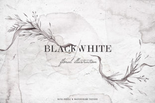 Download Black & White Watercolor Floral - Watercolor Collection