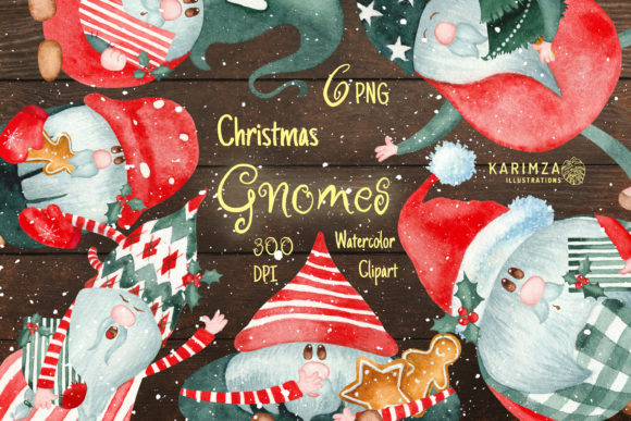 Download Christmas Gnome Clipart, Watercolor Png - Watercolor Collection