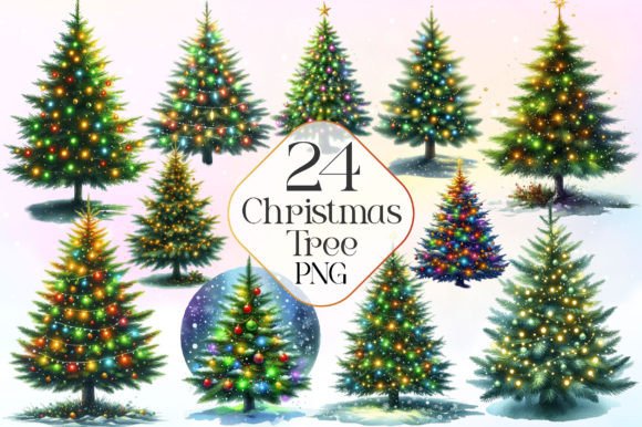 Download Christmas Tree Watercolor Clipart - Watercolor Collection
