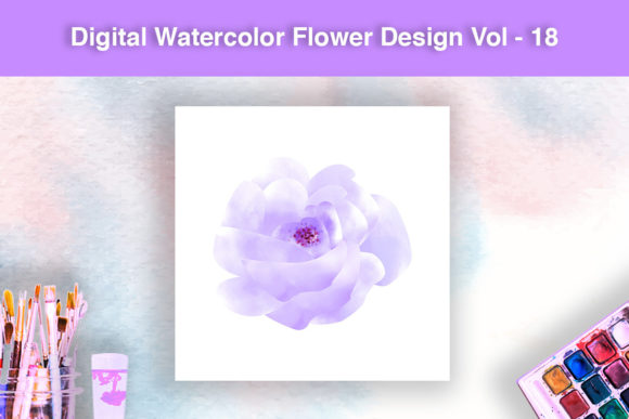 Download Digital Watercolor Flower Design - Watercolor flower design Collection