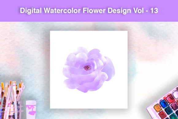 Download Digital Watercolor Flower Design - Watercolor flower design Collection