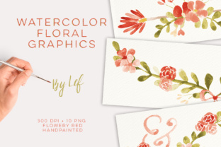 Download Floral Watercolor Wedding Clipart. Botanical and Flower Graphics Including Banners - Watercolor Collection