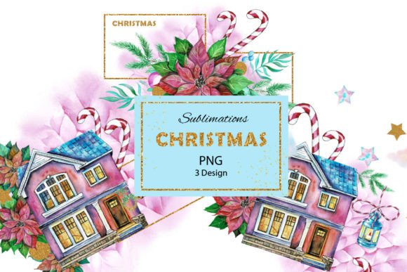 Download Watercolor Christmas Sublimations, PNG - Watercolor Collection