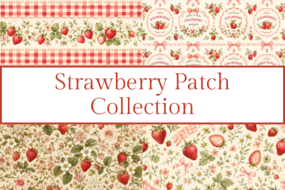 Download Strawberry Patch Watercolor Clipart - Watercolor Collection