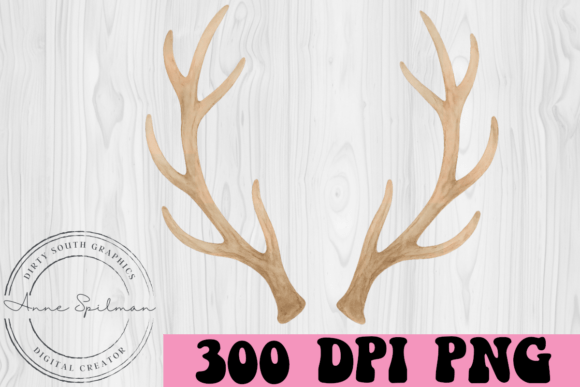 Download Watercolor Deer Antlers - Watercolor Collection