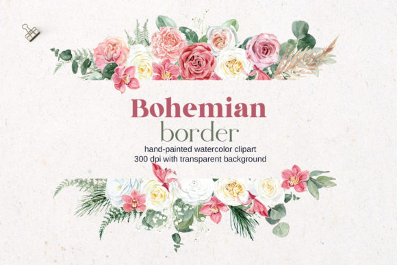 Download Boho Watercolor Border - Watercolor Collection