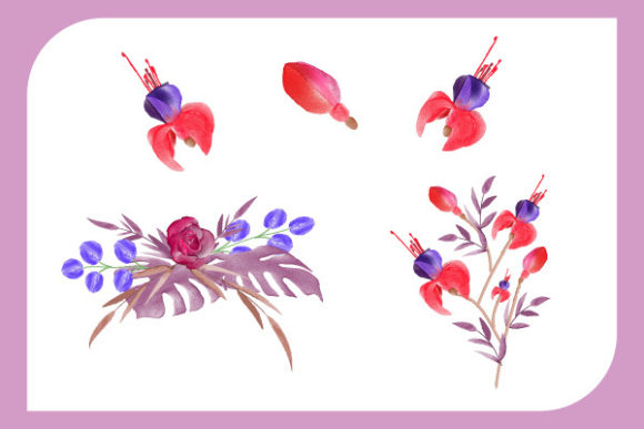 Download Decorative Watercolor Flower Design - Watercolor flower design Collection
