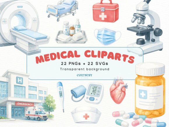 Download Medical Watercolor Cliparts, Doctor PNG - Watercolor Collection