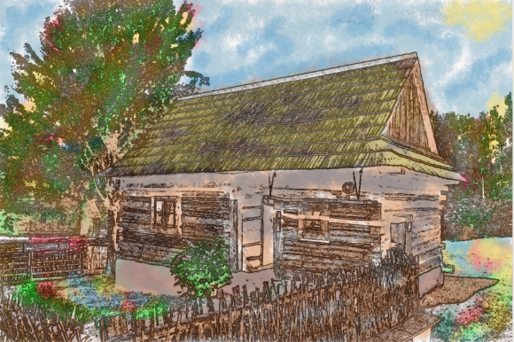 Download Old House | Vintage | Watercolor | PNG - Watercolor Collection