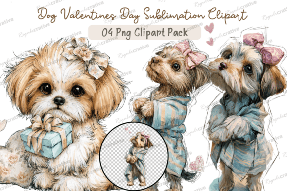 Download Dog Valentines Day Clipart,Whimsical Dog - Valentines day Collection