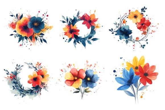 Download Watercolor Floral Logo with Soft Hues - Watercolor Collection