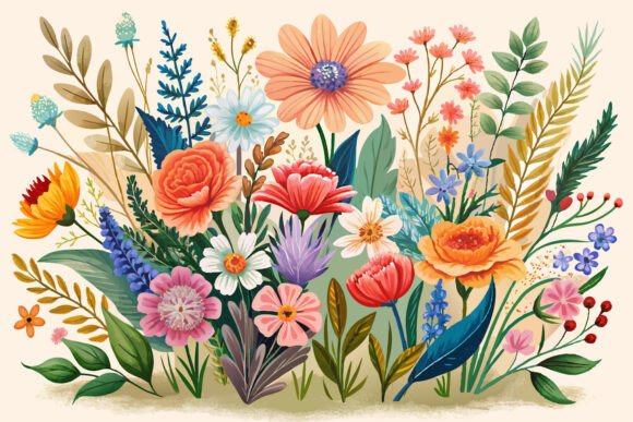 Download Boho Watercolor Wildflowers - Watercolor Collection