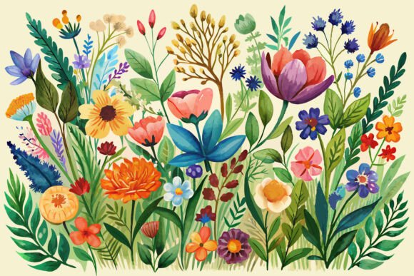 Download Boho Watercolor Wildflowers - Watercolor Collection