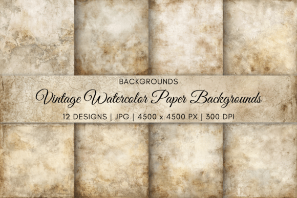 Download Vintage Watercolor Paper Backgrounds - Watercolor Collection