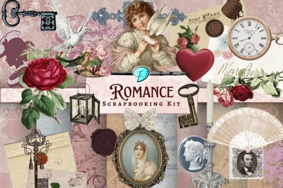 Download Romance Scrapbooking Kit - Scrapbooking Collection