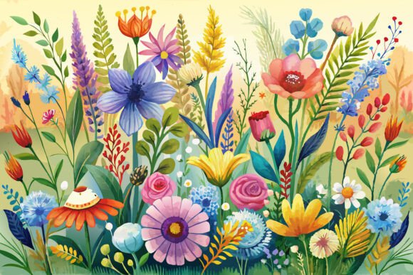 Download Boho Watercolor Wildflowers - Watercolor Collection