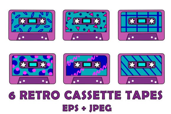 Download Retro Cassette Tapes Set - Cassette Collection
