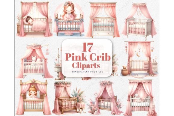 Download Watercolor Baby Newborn Crib PNG Clipart - Premium Resources