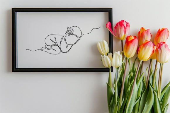 Download One Line Drawing Newborn Baby Vector - Newborn Collection