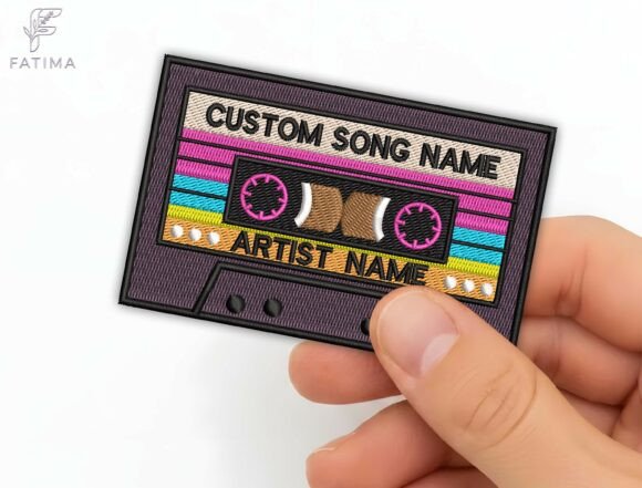 Download Cassette Tape Patch Embroidery Design - Cassette Collection