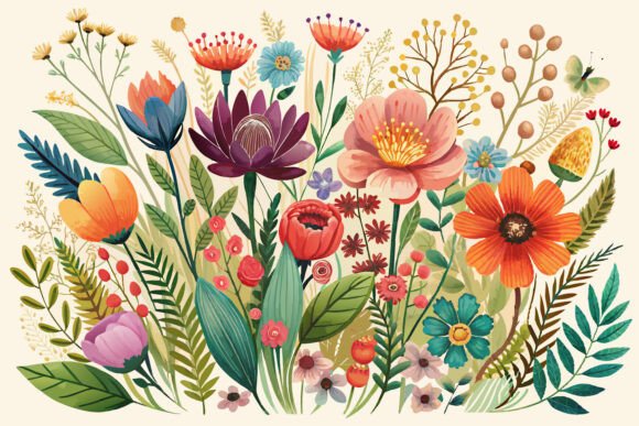 Download Boho Watercolor Wildflowers - Watercolor Collection