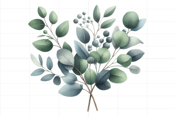 Download Eucalyptus Clipart. Watercolor Greenery - Watercolor Collection