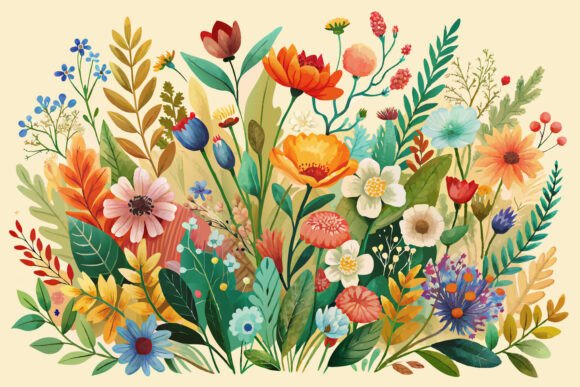 Download Boho Watercolor Wildflowers - Watercolor Collection