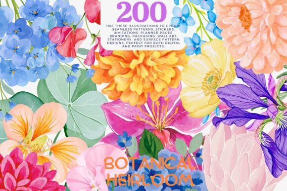Download Watercolor Flower Clipart Bundle - Watercolor Collection