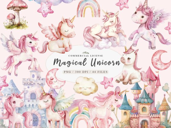 Download Unicorn Watercolor Clipart, Unicorn PNG - Watercolor Collection