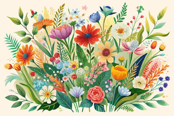 Download Boho Watercolor Wildflowers - Watercolor Collection
