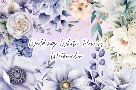 Download Wedding White Watercolor Clipart PNG - Watercolor Collection