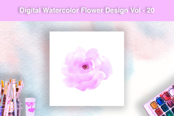 Download Digital Watercolor Flower Design - Watercolor flower design Collection