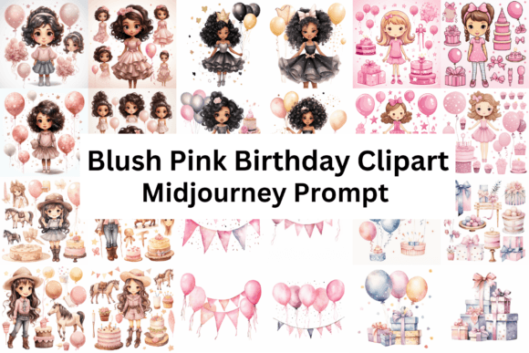 Download Watercolor Blush Pink Birthday Clipart - Watercolor Collection