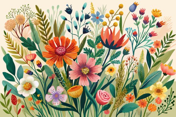 Download Boho Watercolor Wildflowers - Watercolor Collection