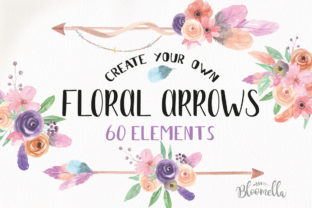 Download Create Your Own Boho Watercolor Feathers Flowers B - Watercolor Collection